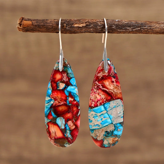 Camila Dragon Stone Drop Earrings