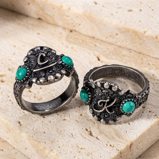 Custom Western Ring with Initial or Brand Logo