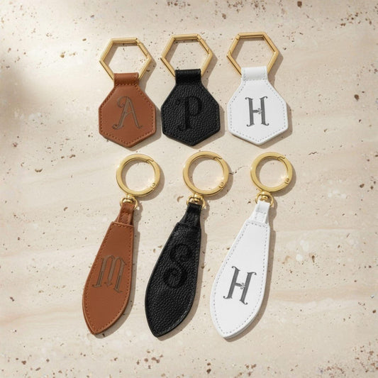 Custom Leather Magnetic Hat Clip with Initial