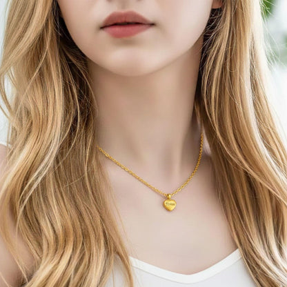 Engraved Heart Name Urn Necklace