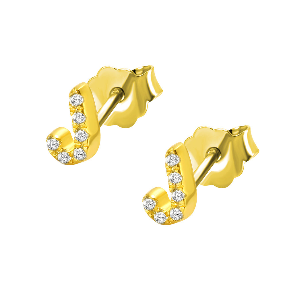 Personalized Initial Stud Earrings