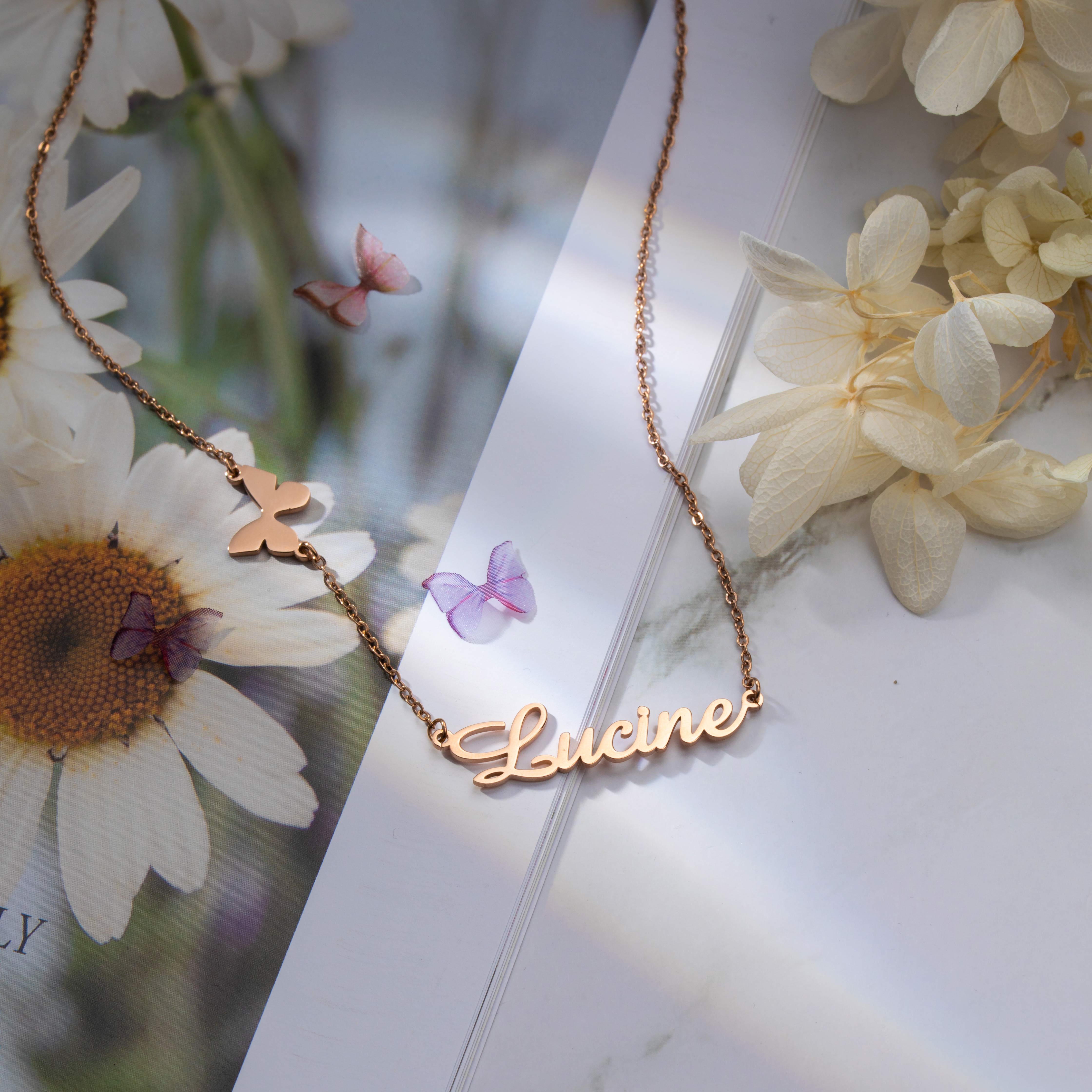 Personalized Charm Name Necklace