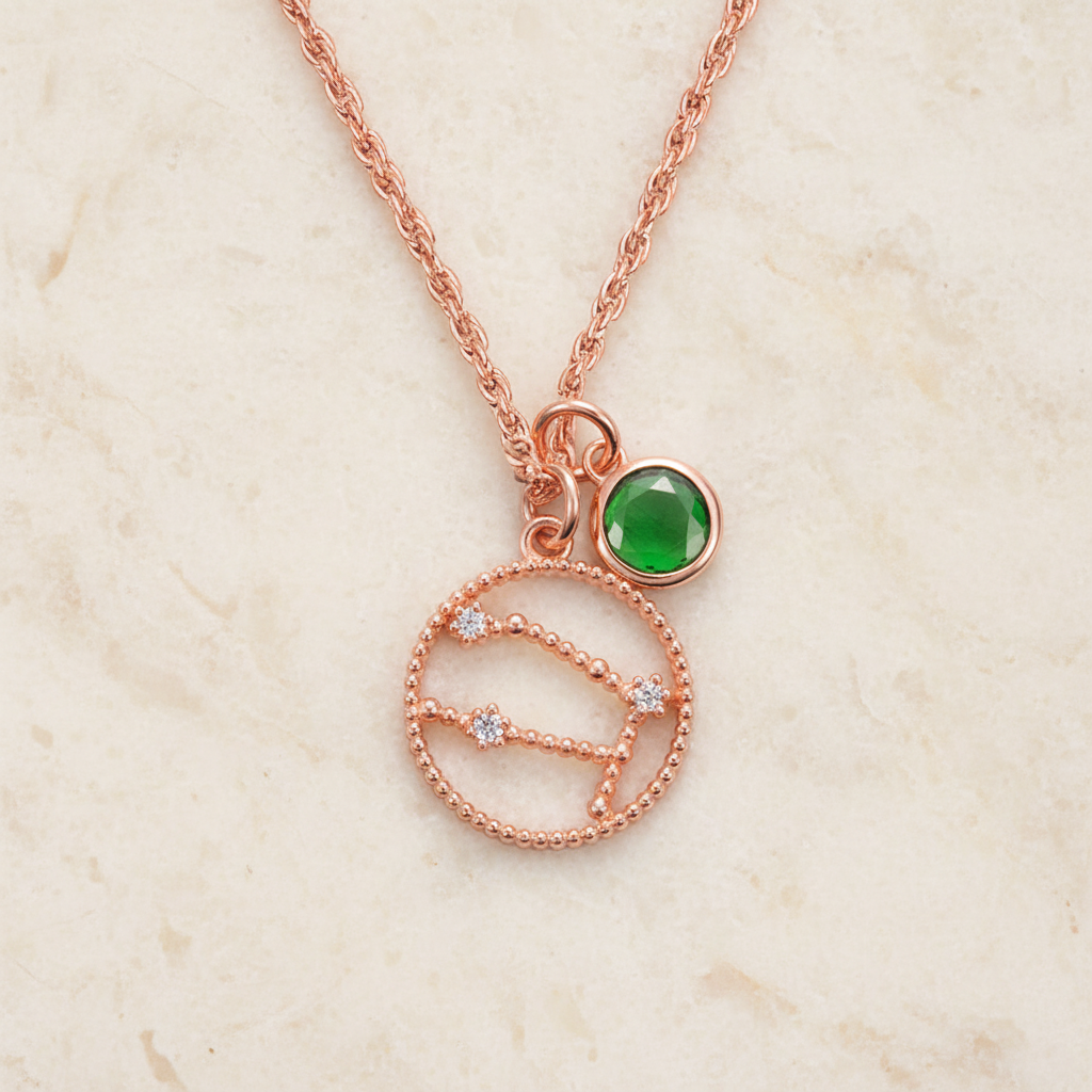 Personalized Birthstone Constellation Necklace