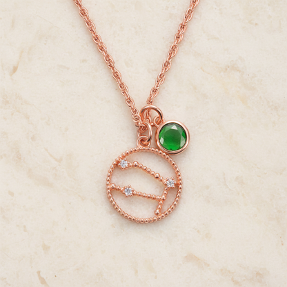 Personalized Birthstone Constellation Necklace