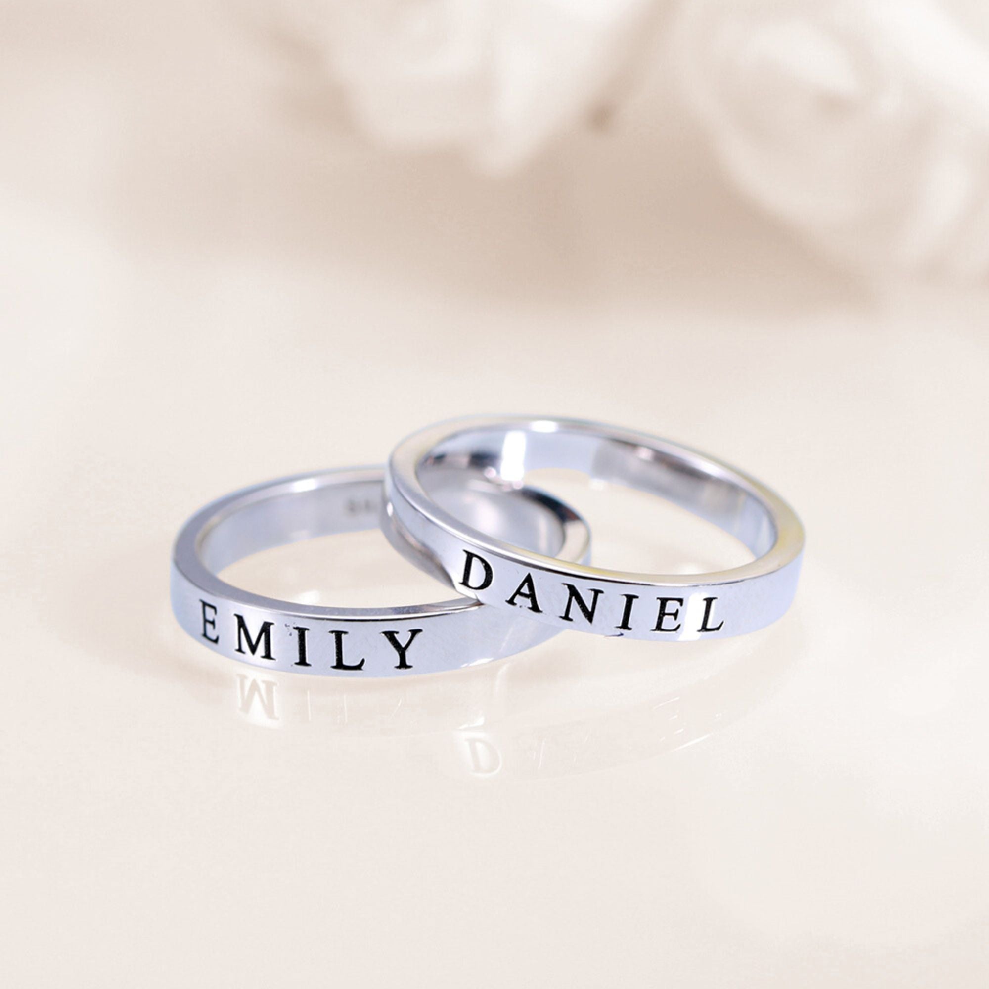 Custom Engraved Stackable Rings