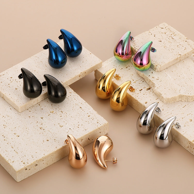 Dainty Droplet Ear Studs