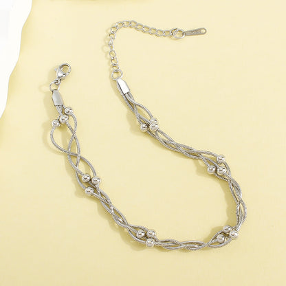 Dainty Braided Chain Anklet