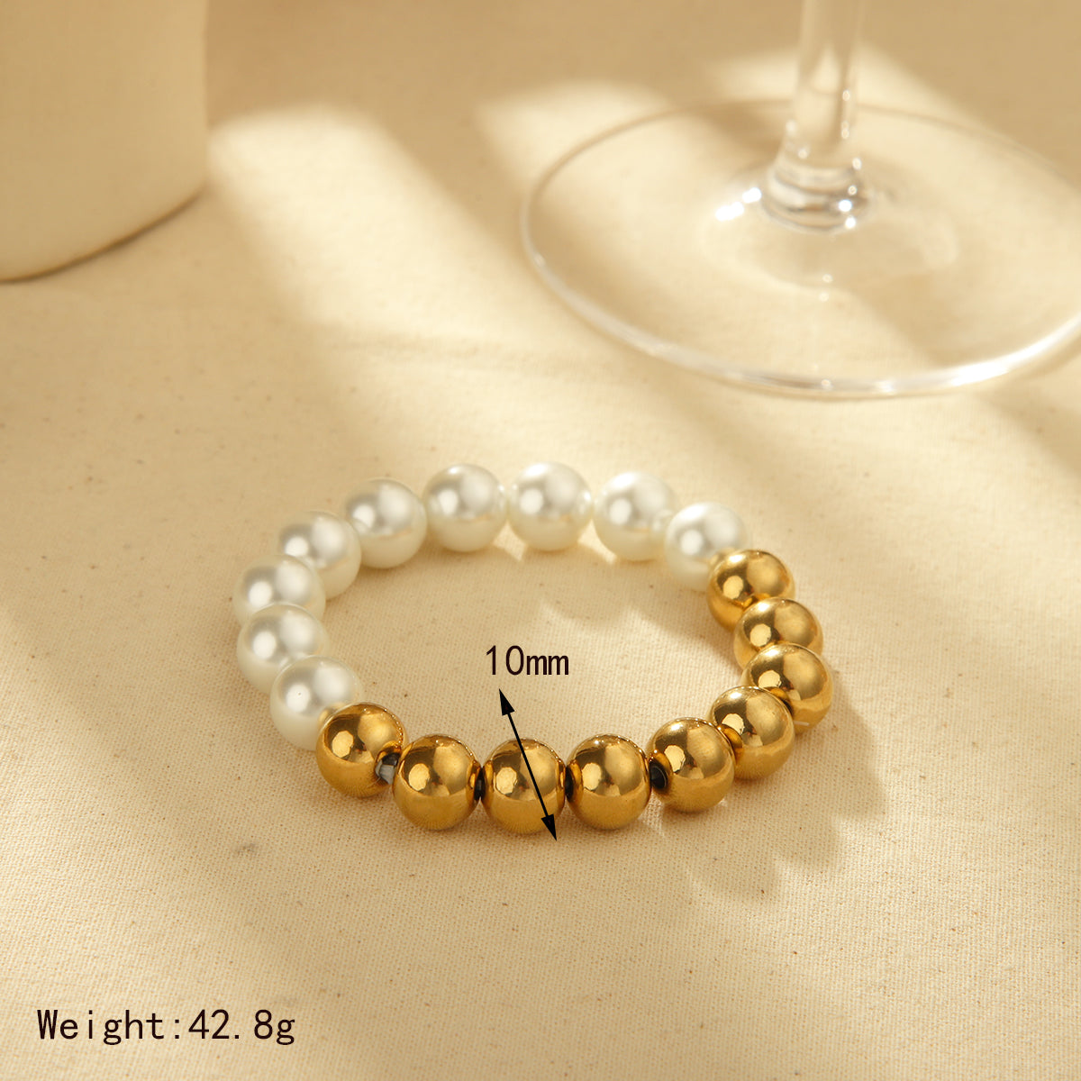 Dainty Pearl Beaded Bracelet