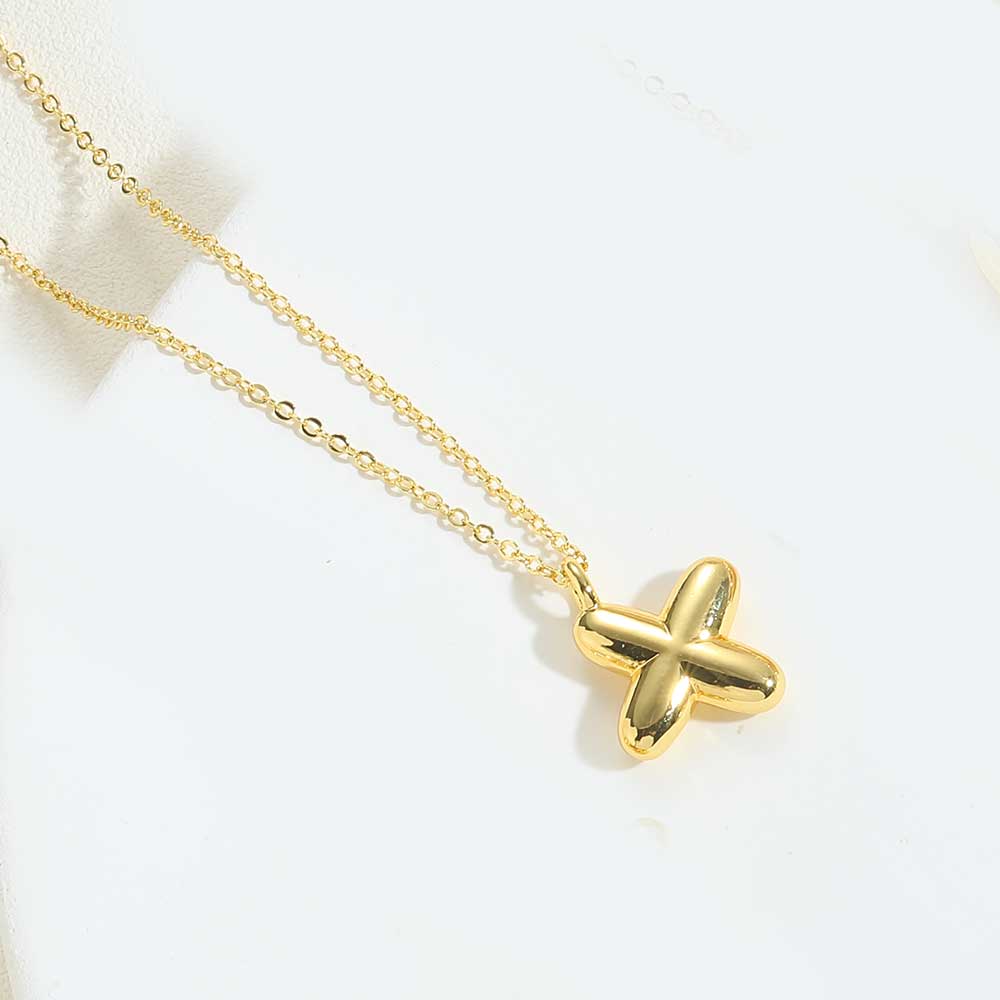 Dainty Balloon Initial Pendant Necklace