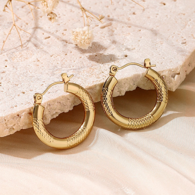 Dainty Golden Hoop Earrings