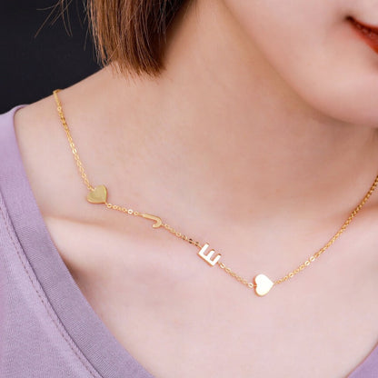 Personalized Multi Initial Chain Necklace