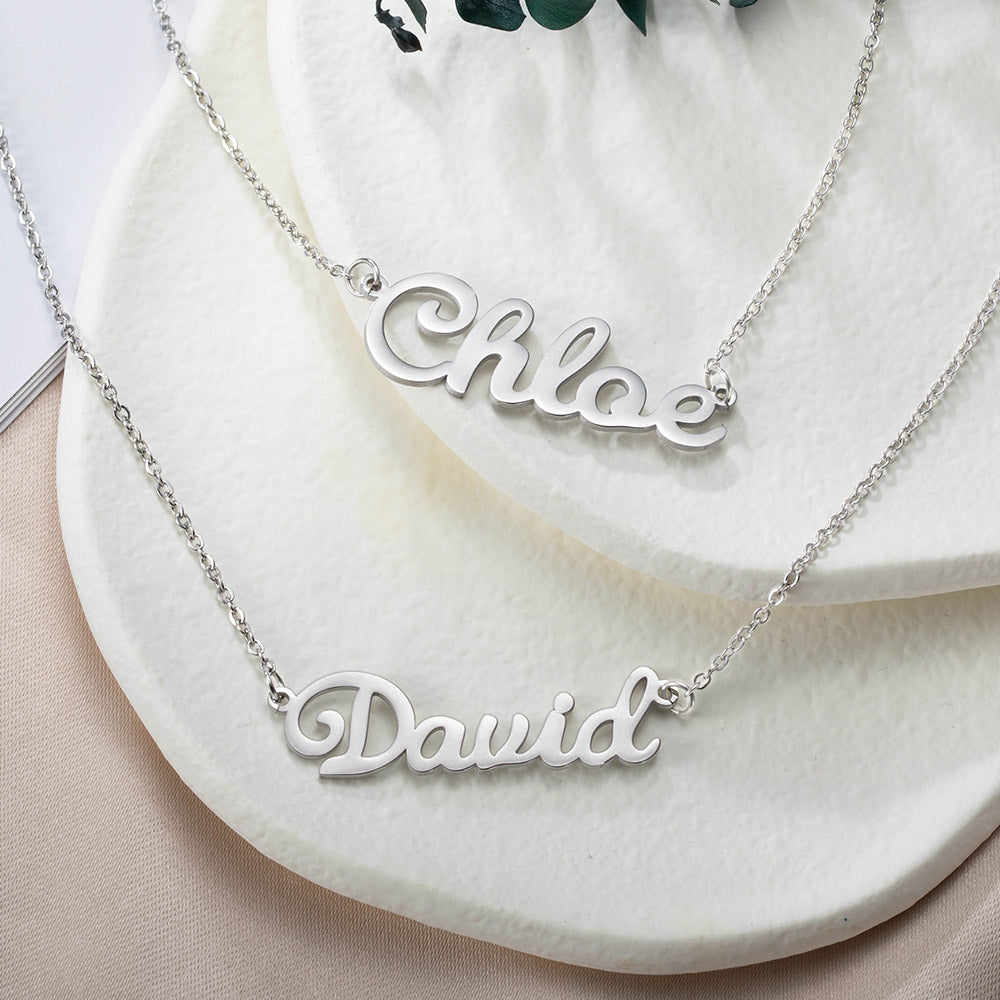 Custom Double Layer Name Necklace