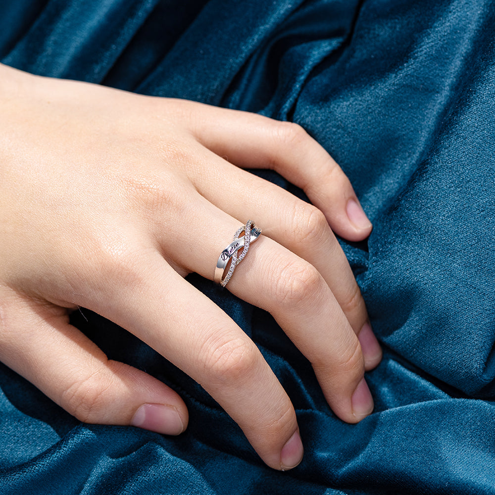 Custom Engraved Name Ring