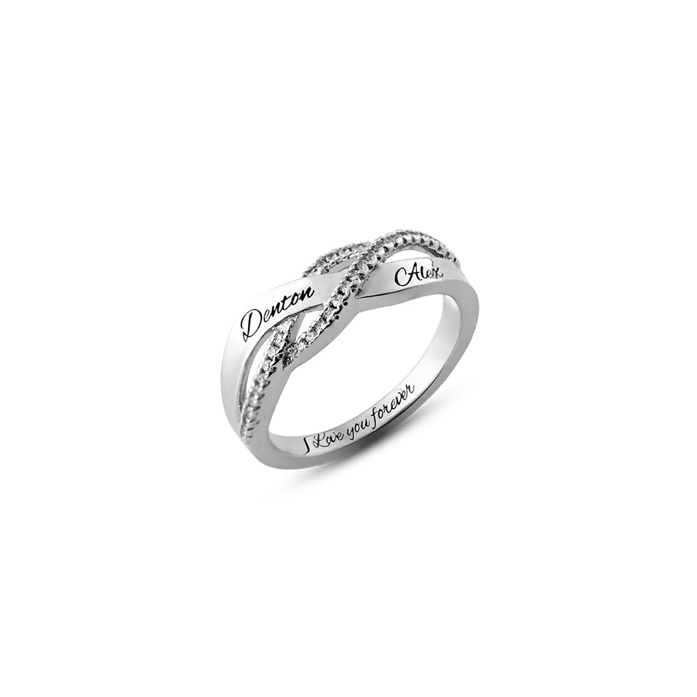 Custom Engraved Name Ring