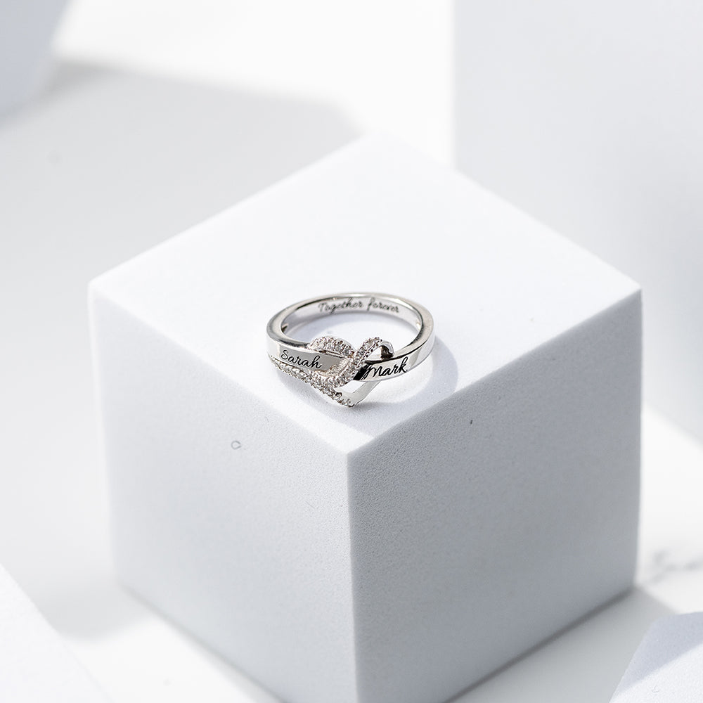 Personalized Heart Engraved Ring