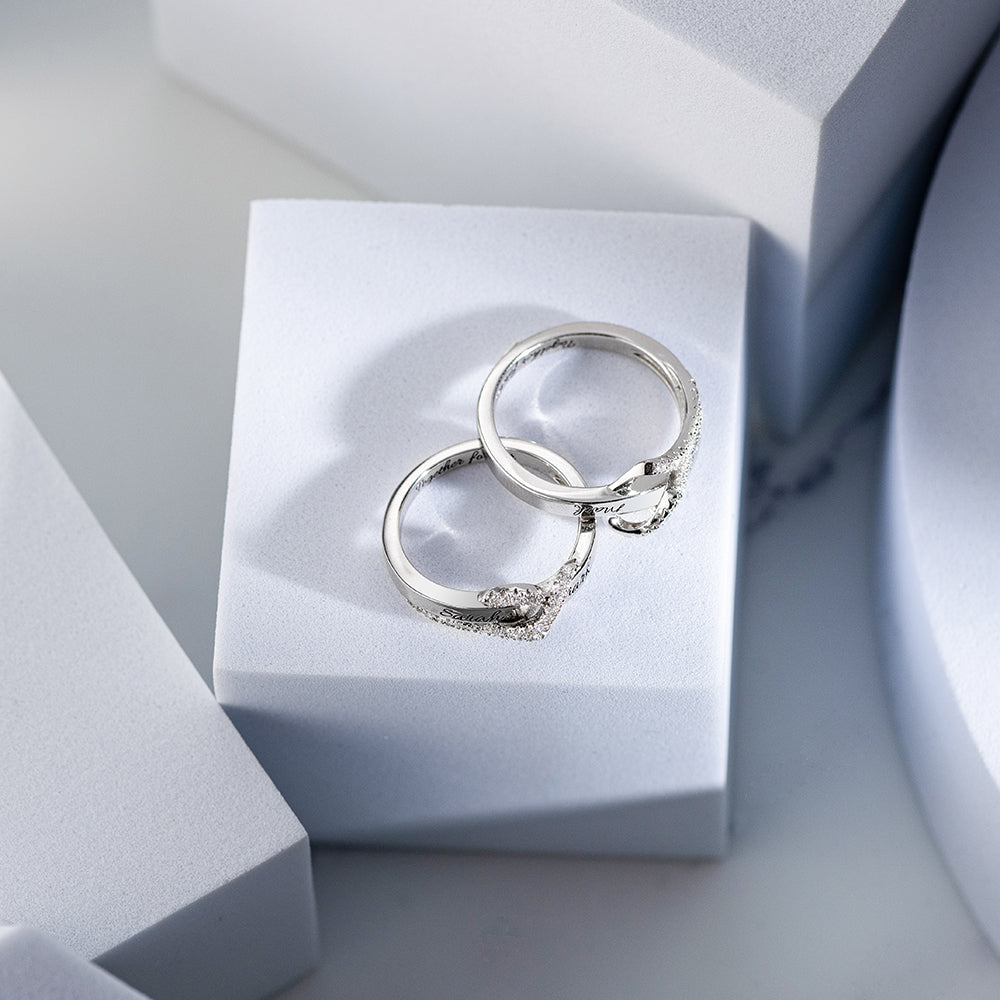 Personalized Heart Engraved Ring