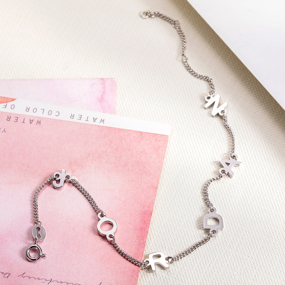 Personalized Name Chain Bracelet