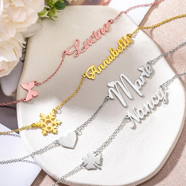 Personalized Charm Name Necklace