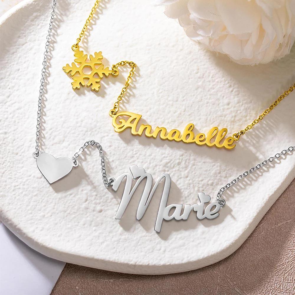 Personalized Charm Name Necklace