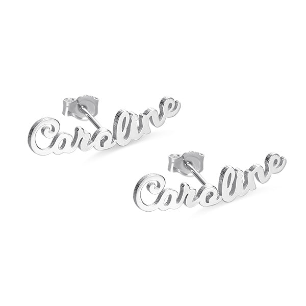 Personalized Name Stud Earrings