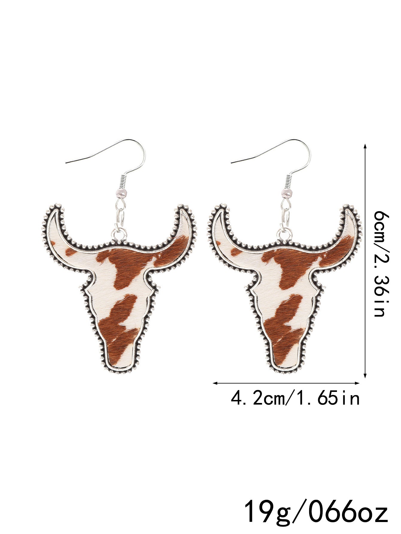 Western Cattle Dangle Earrings