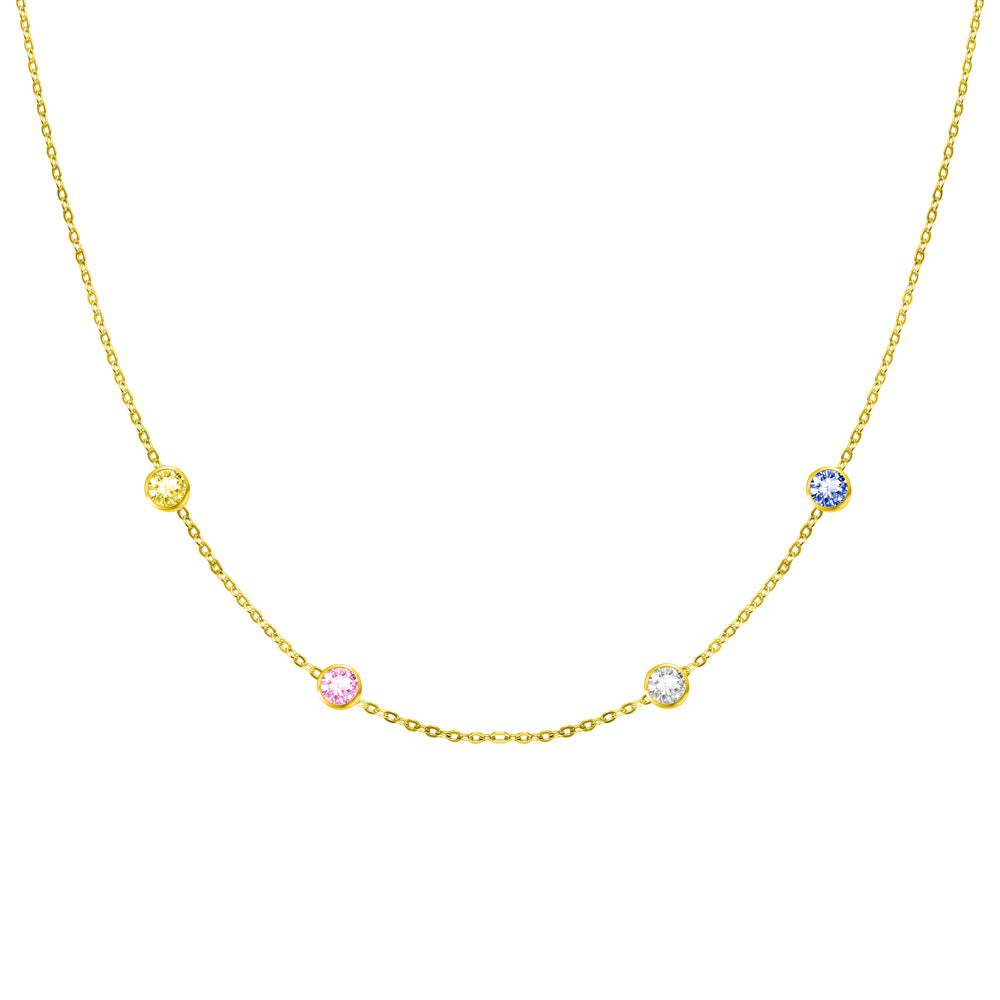 Custom Birthstone Chain Necklace