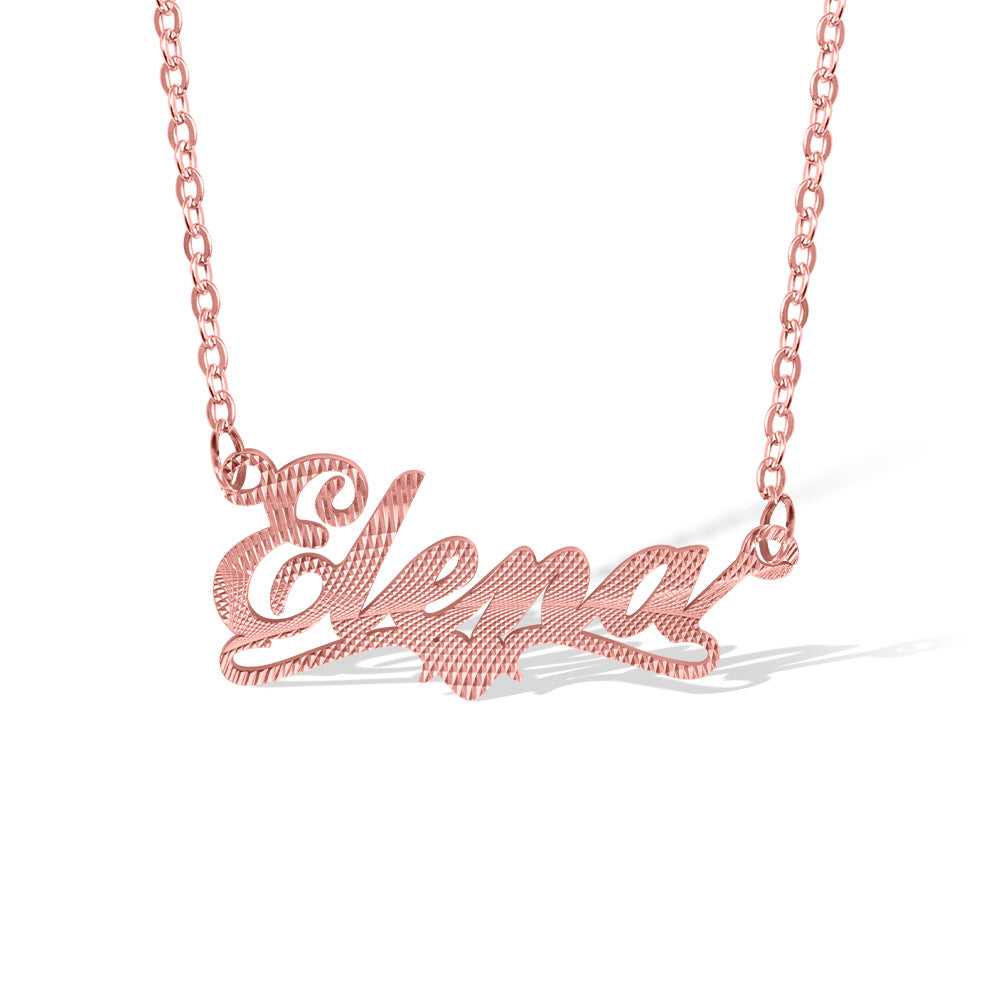 Custom Embossed Name Necklace