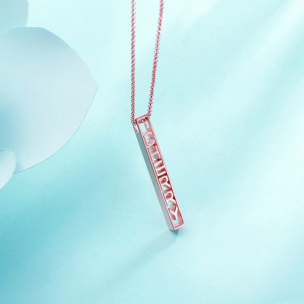 Personalized Name Bar Necklace