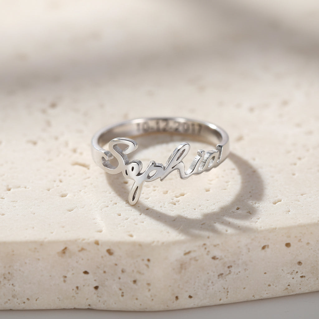 Personalized Engraved Name Ring