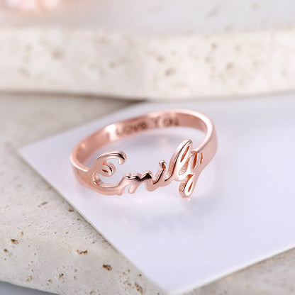 Personalized Engraved Name Ring