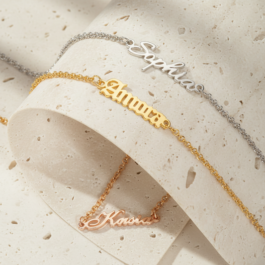 Custom Minimalist Name Anklet