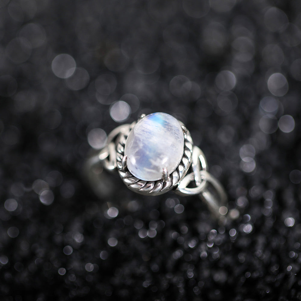 Personalized Moonstone Ring