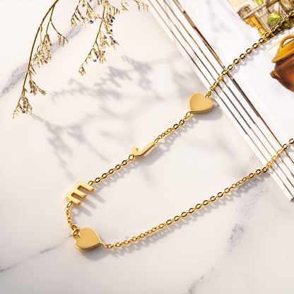 Personalized Multi Initial Chain Necklace
