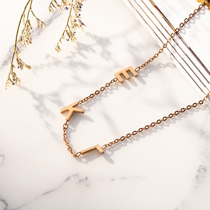 Personalized Multi Initial Chain Necklace