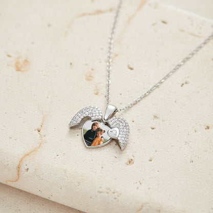 Custom Heart Photo Locket Necklace