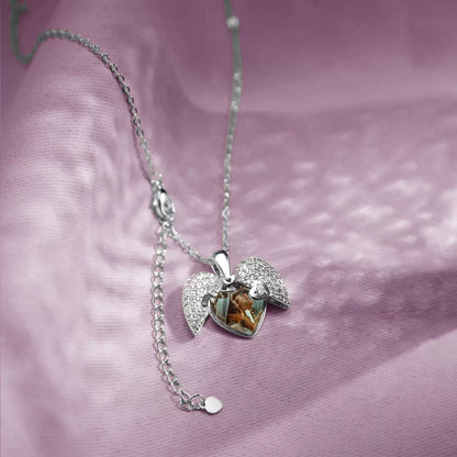 Custom Heart Photo Locket Necklace