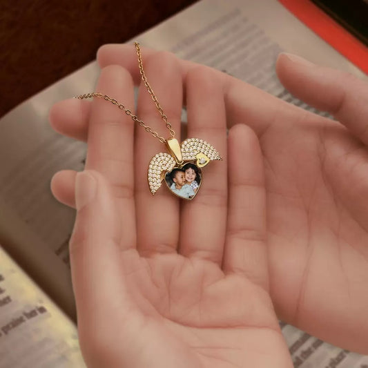 Custom Heart Photo Locket Necklace