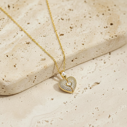 Custom Heart Photo Locket Necklace