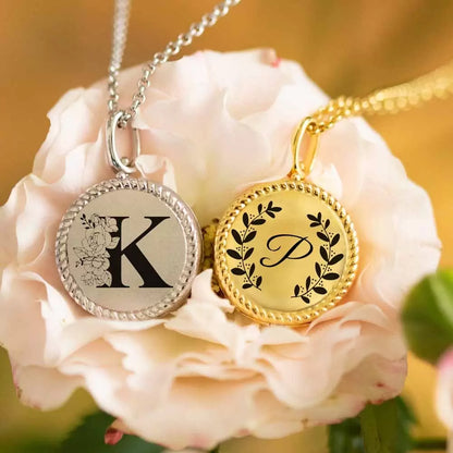 Personalized Initial 4 Photos Locket Necklace