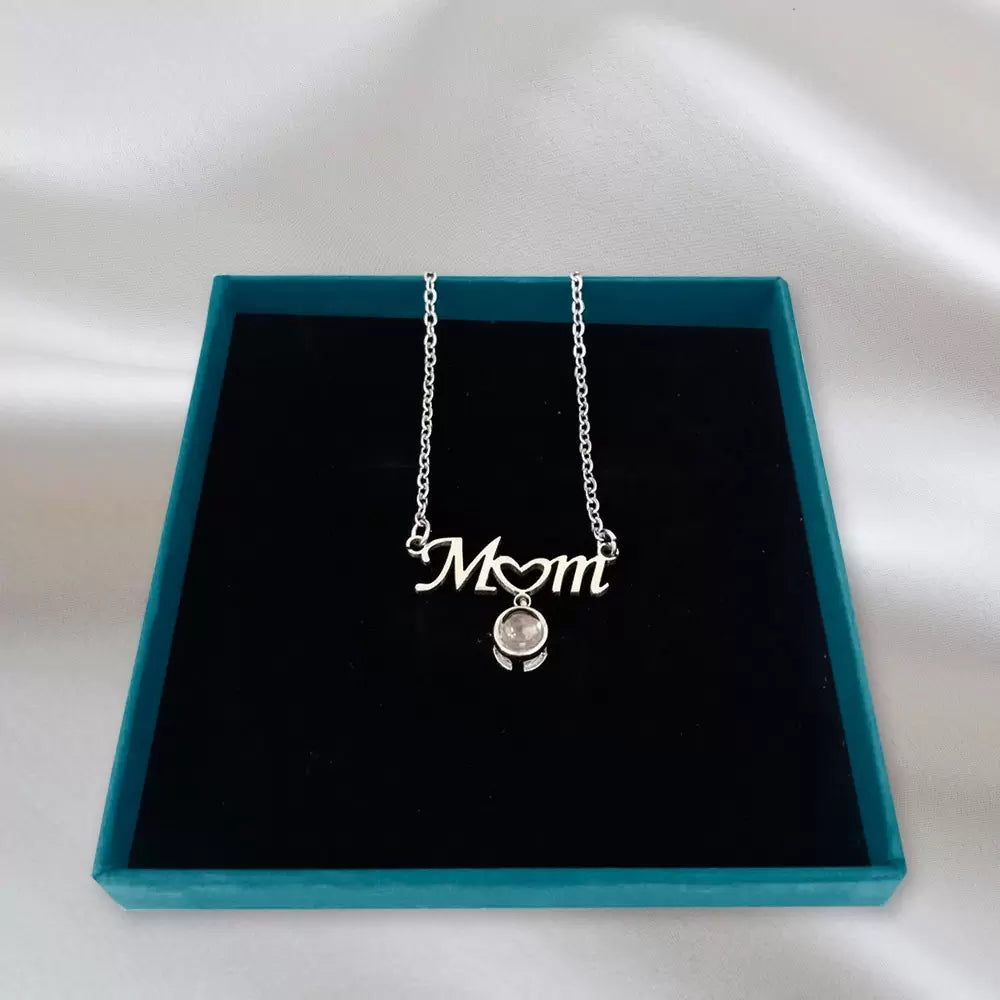 Custom Mom Photo Projection Necklace