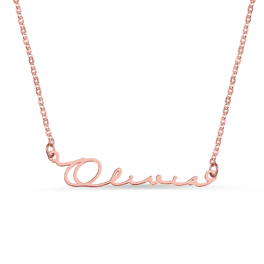 Personalized Minimalist Name Necklace 925 Sterling Silver