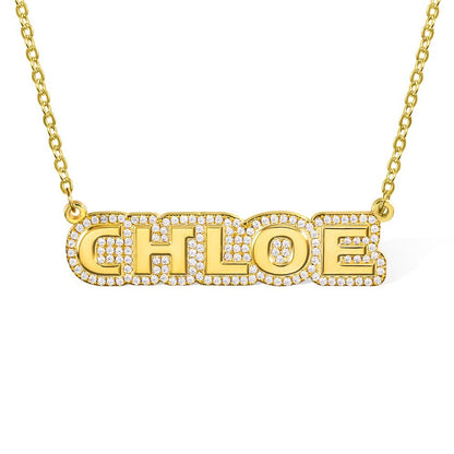 Personalized Crystal Name Necklace