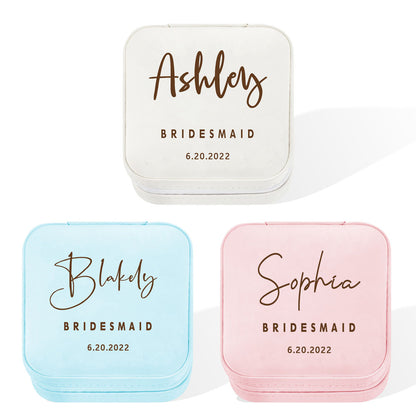 Custom Bridesmaid Name Jewelry Box