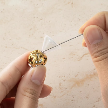 Engraved Butterfly Sphere Urn Necklace