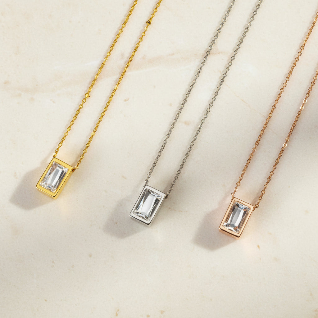 Engraved Mini Crystal Urn Necklace