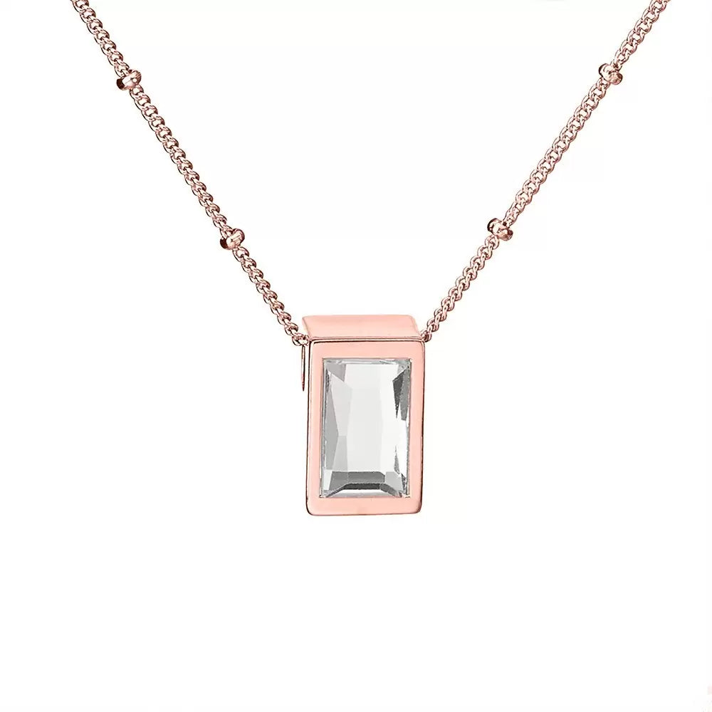 Engraved Mini Crystal Urn Necklace