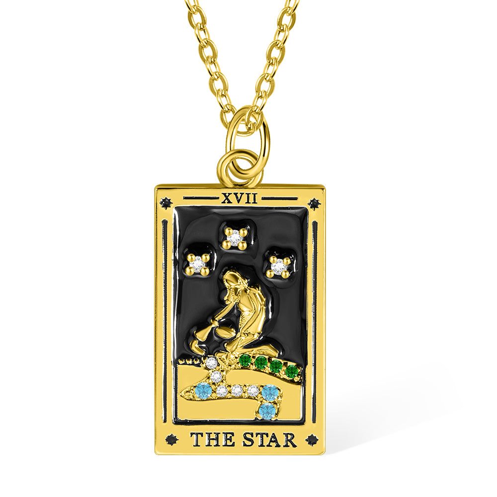 Handmade Tarot Card Pendant Necklace