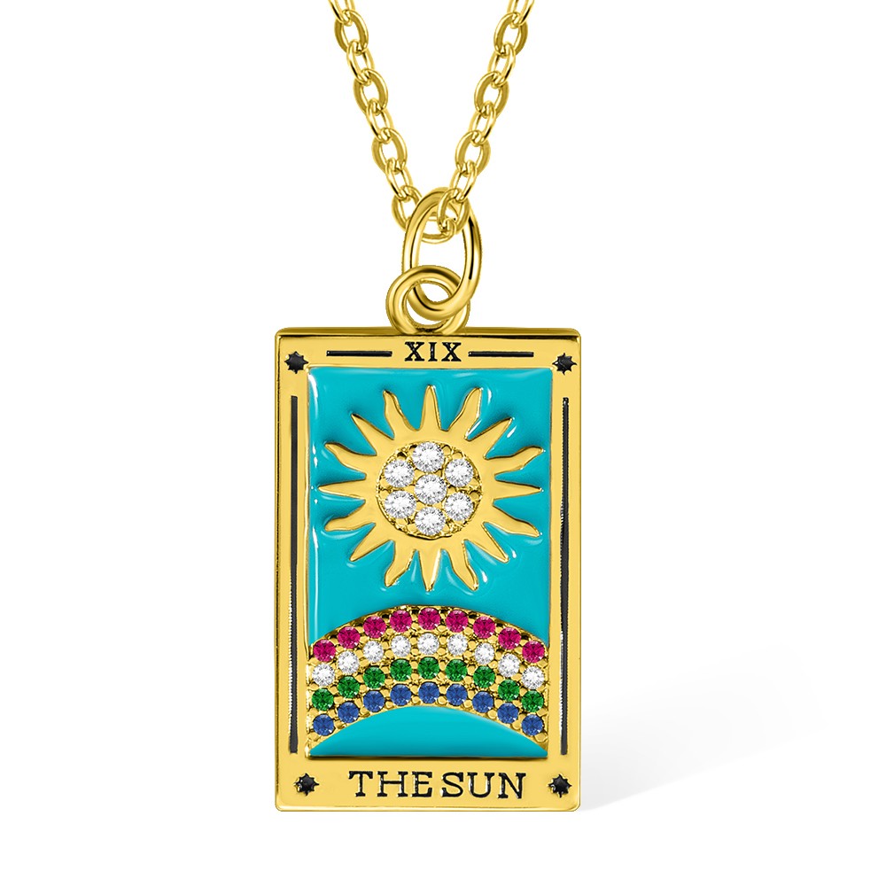 Handmade Tarot Card Pendant Necklace