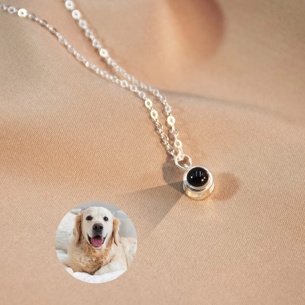 Personalized Bubble Photo Projection Necklace