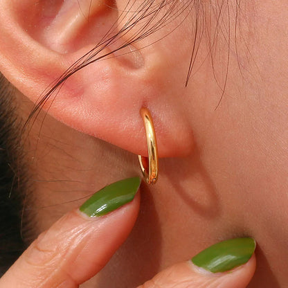 Minimalist Hoop Earrings SET of 4 Pairs